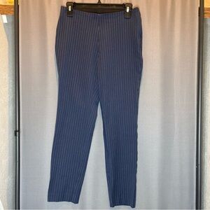 a new day Women's Navy Pinstripe Cropped Pants